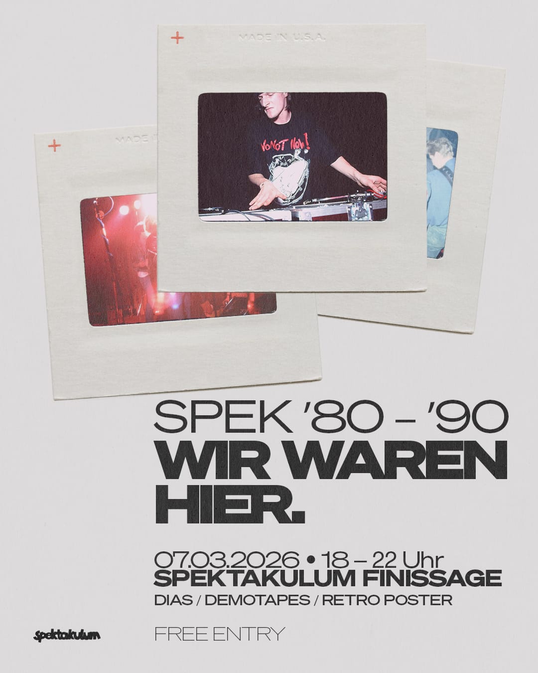 Spektakulum ’80er – ’90er Finissage