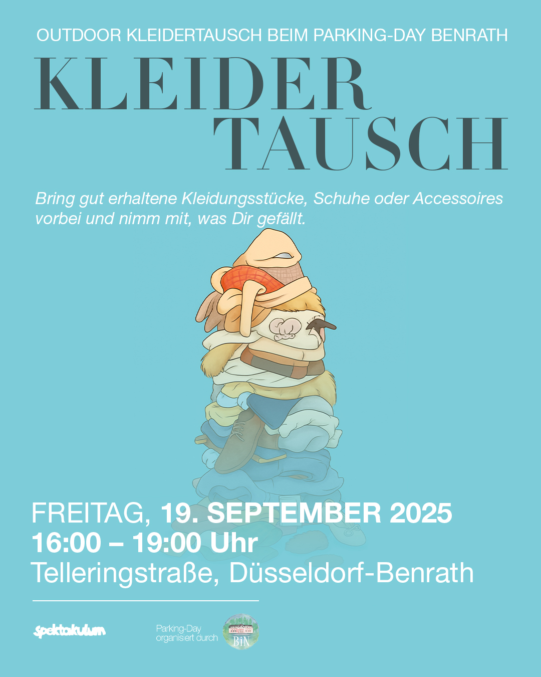 Kleidertausch beim Parking Day