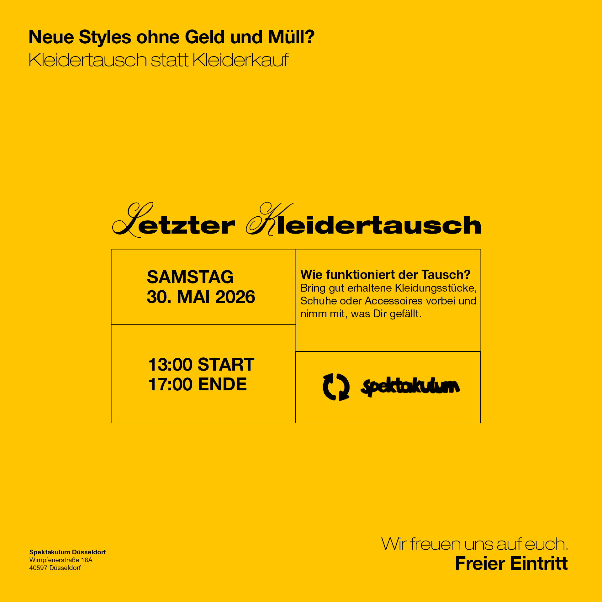 Letzter Kleidertausch